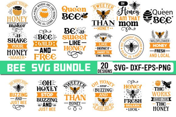 Bee Svg Bundle 20 Designs Review