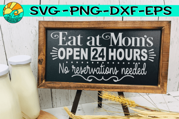 Mom Kitchen Sign Farmhouse SVG Review