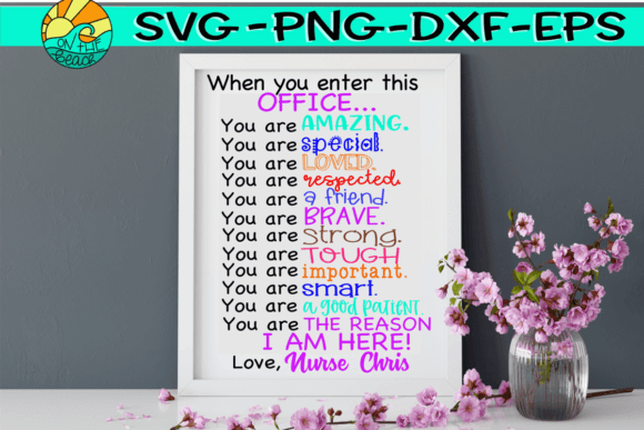 School Nurse Office Sign SVG EPS DXF PNG