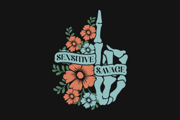Sensitive Savage Flower Skeleton SVG Review